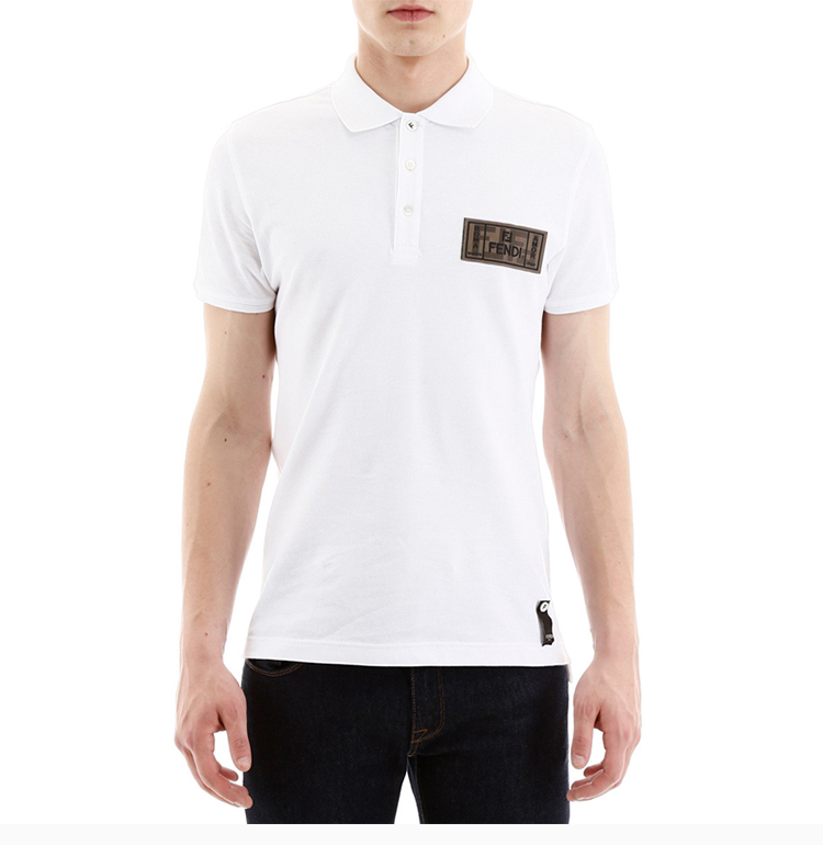 芬迪 20春夏 男装 服装 棉质logo图案时尚商务休闲 男士短袖polo衫