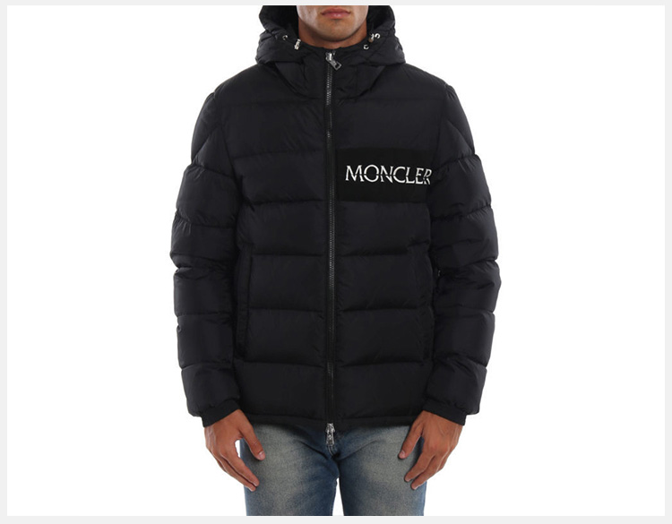 【精选】moncler/蒙克莱 男士黑色羽绒服 4188405-68352-999