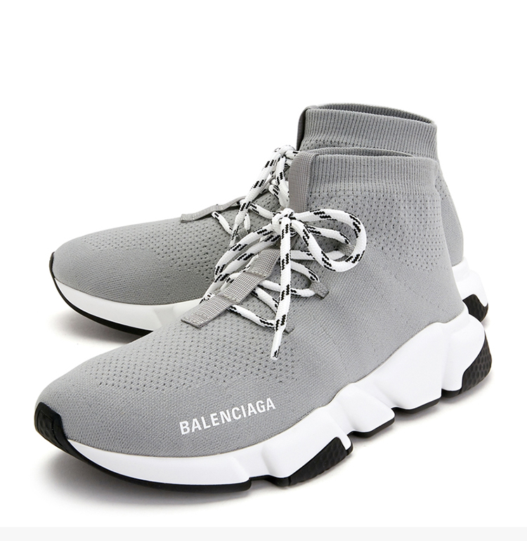 balenciaga/巴黎世家 女士灰色时尚袜子鞋运动鞋高帮休闲鞋女鞋