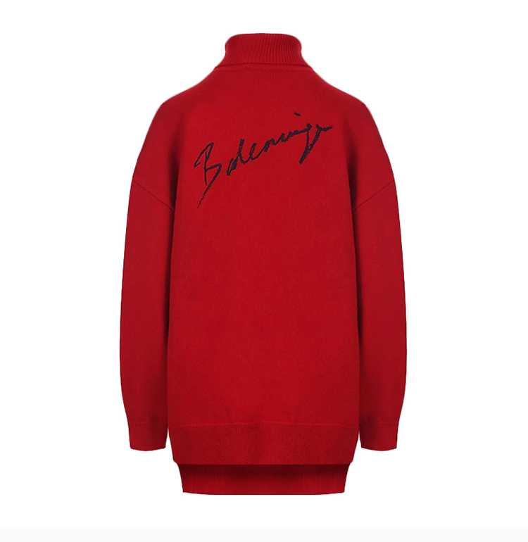 女士针织衫/毛衣】balenciaga/巴黎世家 20春夏 女装 服饰 红色羊绒