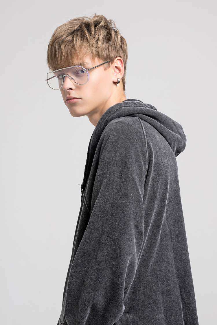 joespirit hoodies 新款 男性 欧美 宽松 运动风 拉链款 男士卫衣 连