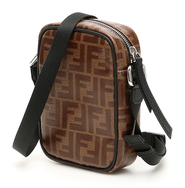 fendi/芬迪 男士双f经典印花时尚单肩斜挎包 7va456-a5k4-f17pz
