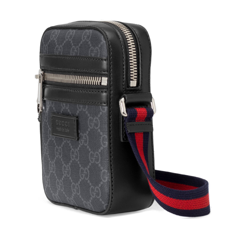 gucci/古驰 19秋冬男士新款帆布印花斜背小包单肩包 598103 k5rln