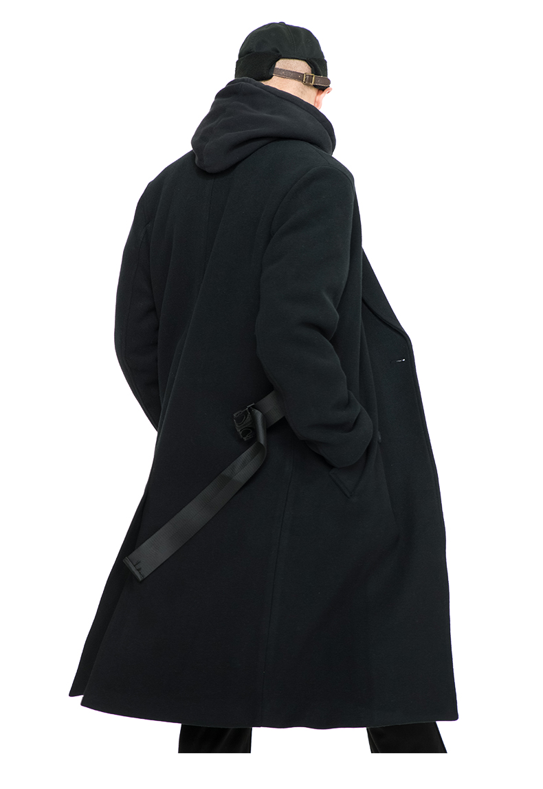 威秀/viishow 2019 冬装 新款 风衣男 韩版 呢大衣 潮牌 男士 帅气 中