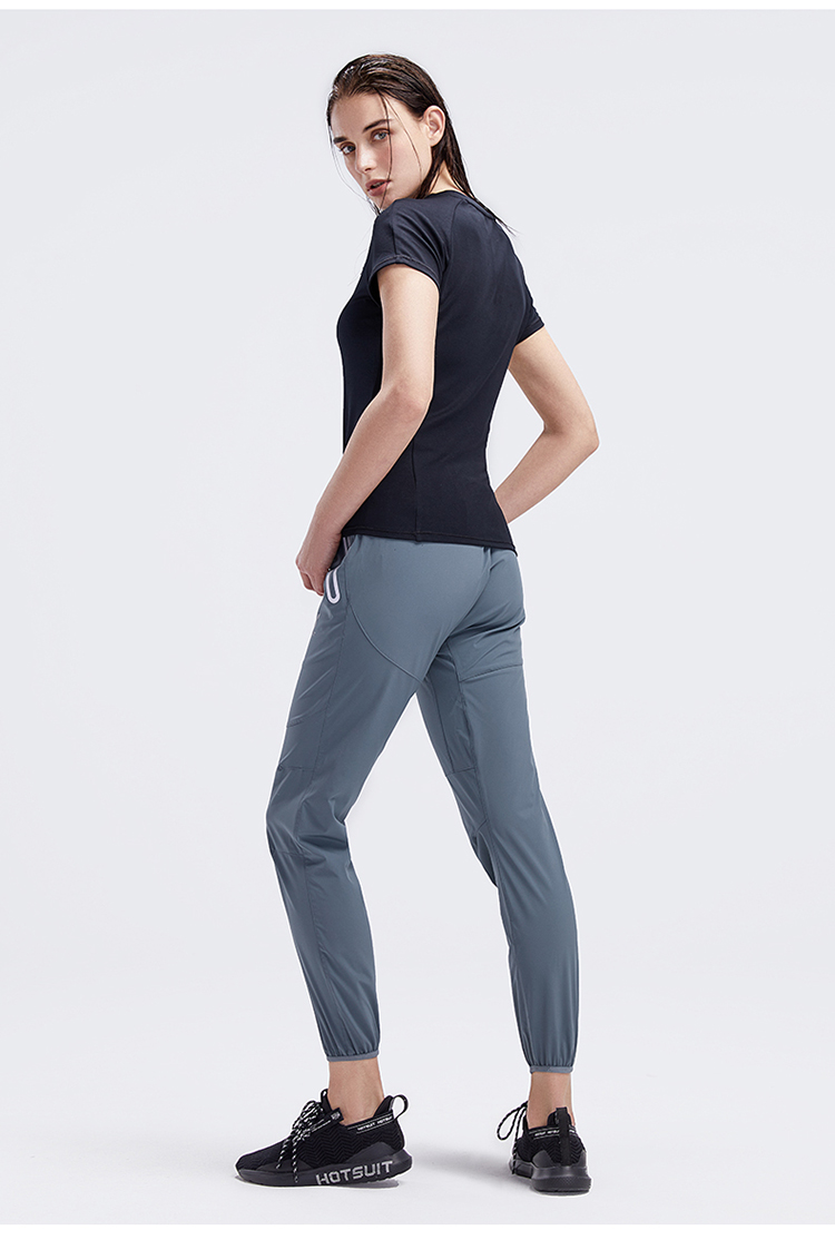 后秀2019年夏季 女款 暴汗裤 不粘身女发汗裤 跑步爆汗裤 健身裤 运动