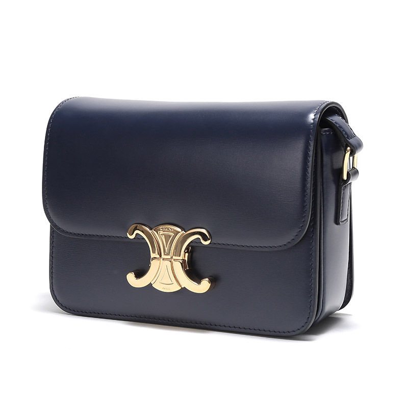 celine/赛琳女士牛皮triomphe小号单肩斜跨包188423bf4