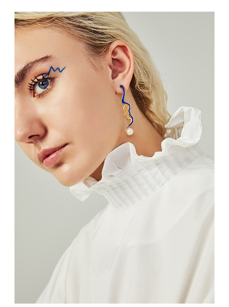 mscat jewelry/mscat jewelry夏加尔蓝couple in blue原创轻奢人像贝