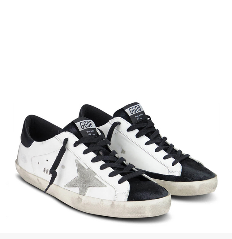 golden goose deluxe brand【19秋冬新款】ggdb 男士白色黑尾小牛皮