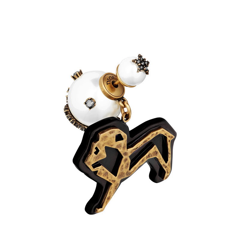 【包邮包税】dior/迪奥 2020春夏新款 dior tribales复古金属狮子耳环