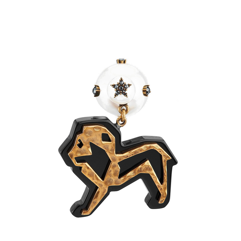 【包邮包税】dior/迪奥 2020春夏新款 dior tribales复古金属狮子耳环