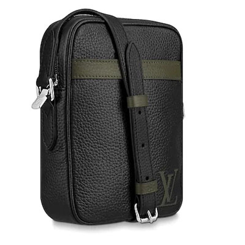 louis vuitton/路易威登 lv路易威登男包斜挎包标志性epi皮革银色金属