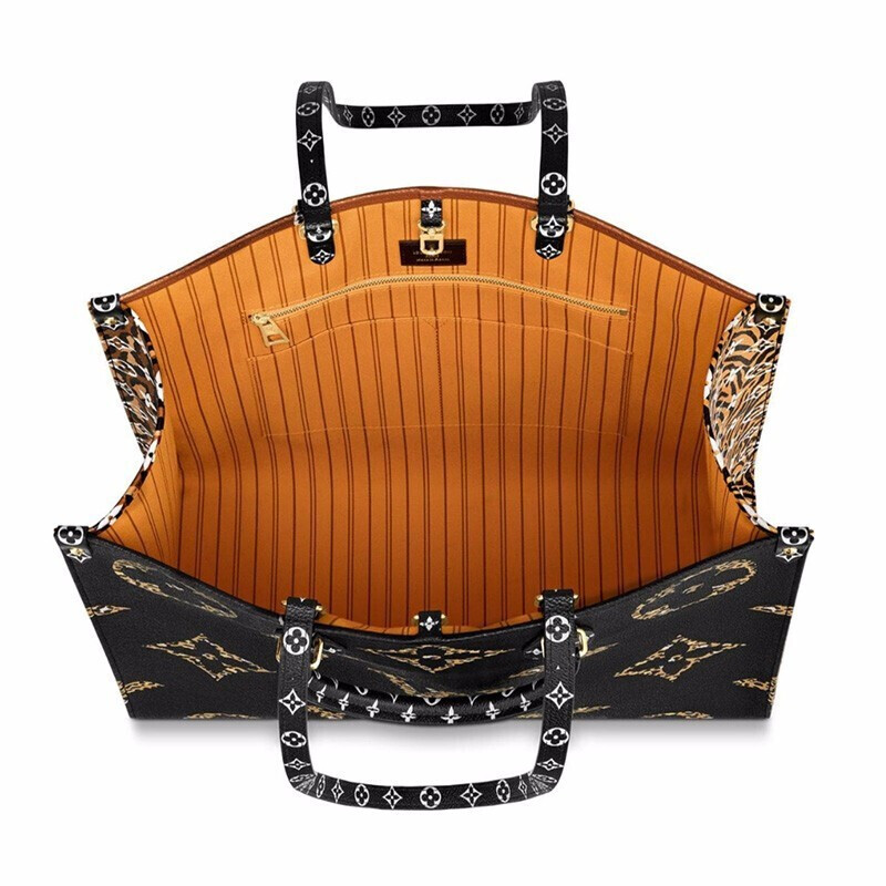 louis vuitton/路易威登lv女包onthego大老花拼色单肩手提包 手提包