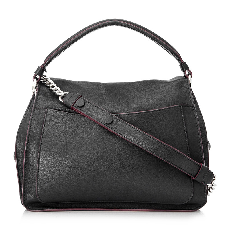 tods/托德斯 女士小牛皮翻盖双t单肩斜挎手提包 【ab级】