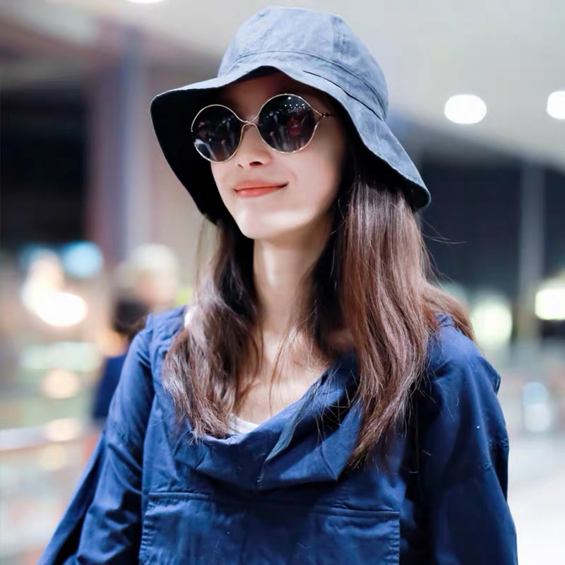 gucci/古驰 亚版太阳镜古驰男女复古圆框墨镜倪妮明星同款眼镜gg0253