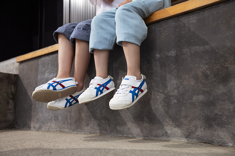 onitsuka tiger鬼冢虎 男女童鞋2020新品魔术贴儿童休闲鞋c6b5y