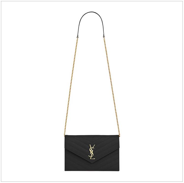 ʰ˰SAINT LAURENT PARIS/ʥ  ͬ Envelope Chainϵ ŮʿţƤLOGOװʱŷб