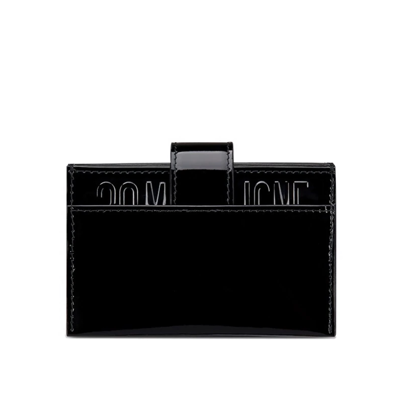 30号montaigne角撑小牛皮漆皮名片夹将dior的优雅与皮革工匠的专业