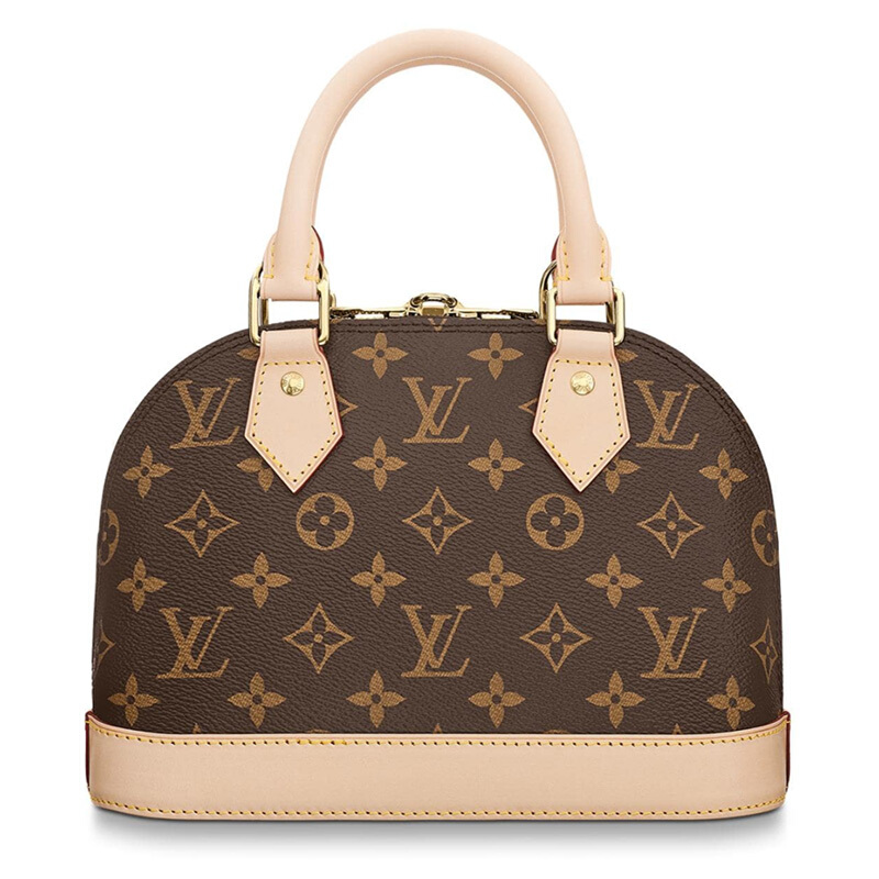 louis vuitton/路易威登lv女包alma bb老花贝壳包单肩斜挎包 m41327