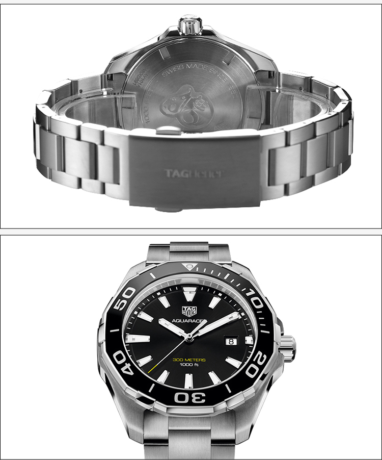 tag heuer/泰格豪雅 瑞士手錶 競潛系列石英瑞士防水錶男表 way101a.