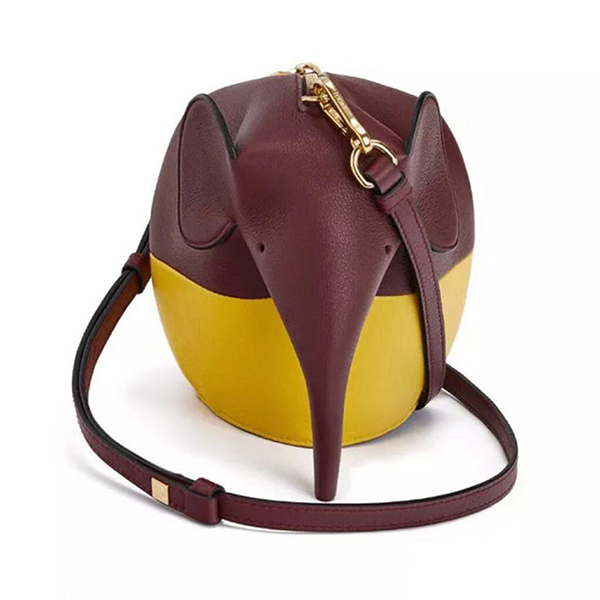 loewe/罗意威 19秋冬拼色小象牛皮女士斜挎包 199 30im93 6967