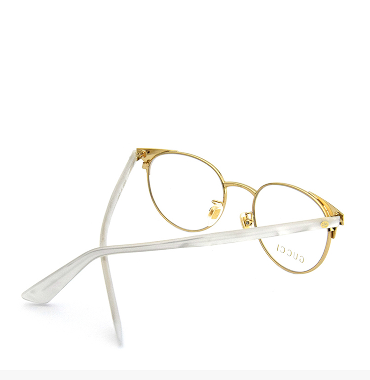 gucci(古驰) 女士金色镜框平光镜近视眼镜 浅金色 51