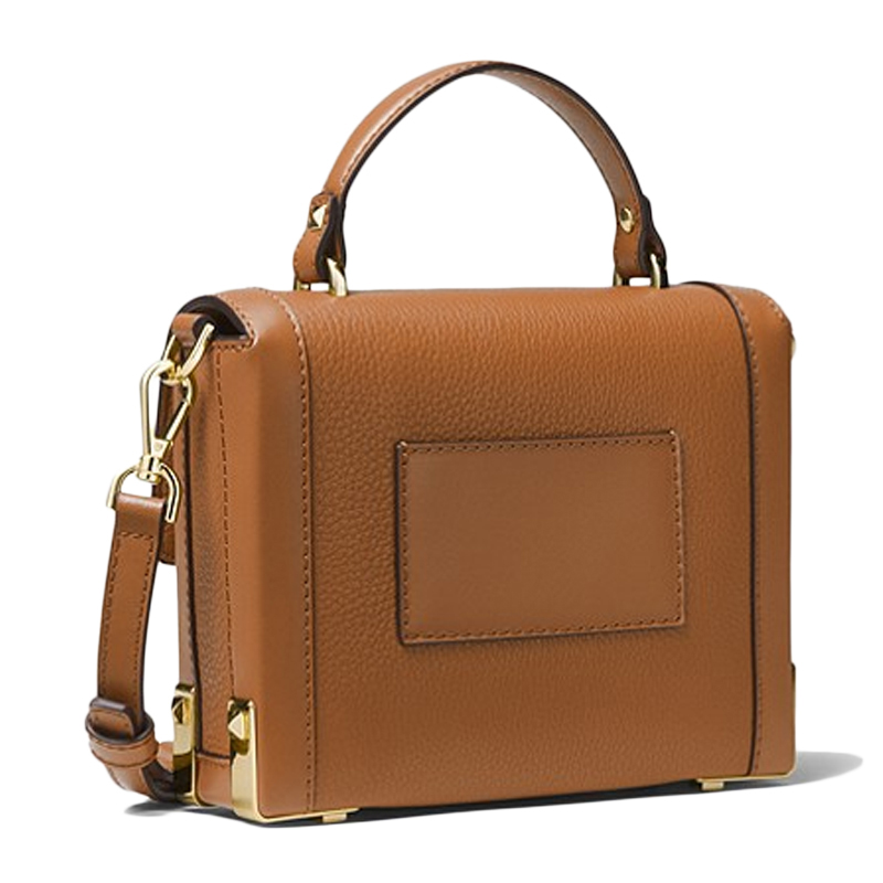 michael kors/迈克·科尔斯女包 jayne系列女士时尚休闲棕色牛皮翻盖