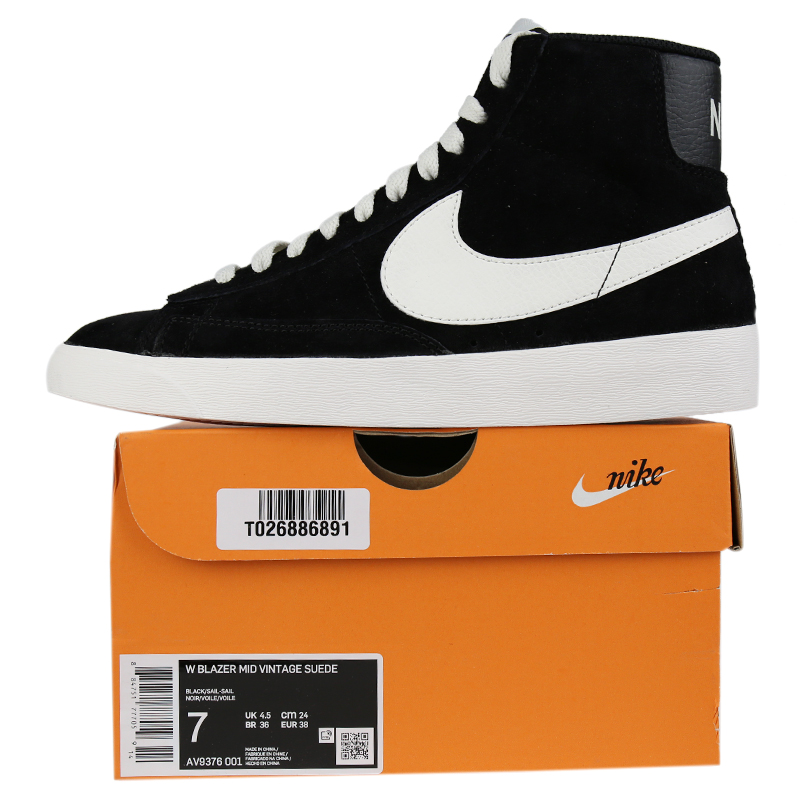 耐克nike 2019 女 blazer mid vintage suede开拓者高帮休闲运动板鞋