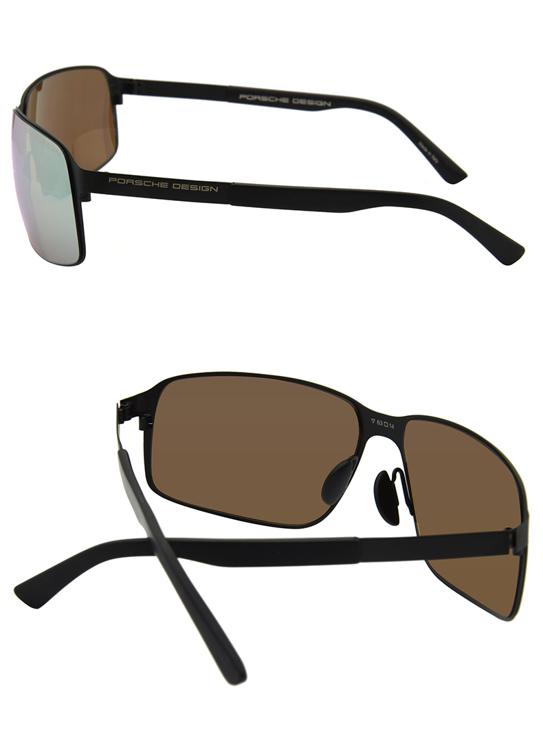 保时捷 男士太阳镜 p8565a 63mm 休闲绅士生物钢轻薄反光镜面墨镜眼镜