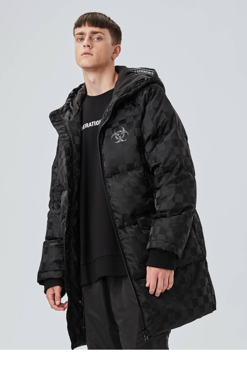 【funfun 户外男士羽绒服/棉服】fun潮牌秋季新款时尚潮流休闲舒适