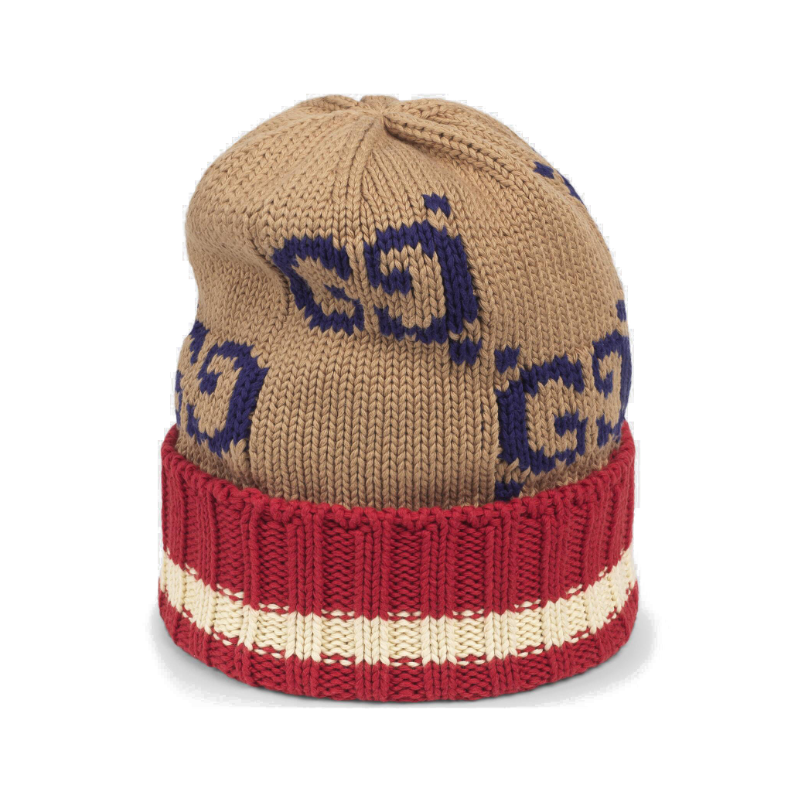 【包邮包税】gucci/古驰 19秋冬男士新款gg图案棉帽子 597636 4g111