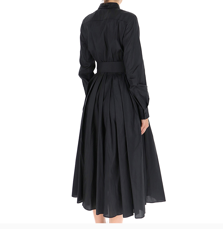 预售,2周左右发货 max mara/max mara 19秋冬 女士真丝喇叭袖宽松翻领