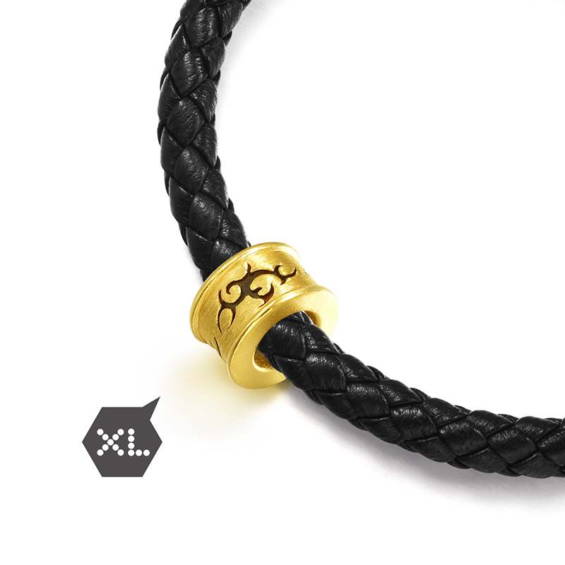 chow sang sang/周生生 "刺青系列" 足金串饰 - 勇气 男女转运珠(需