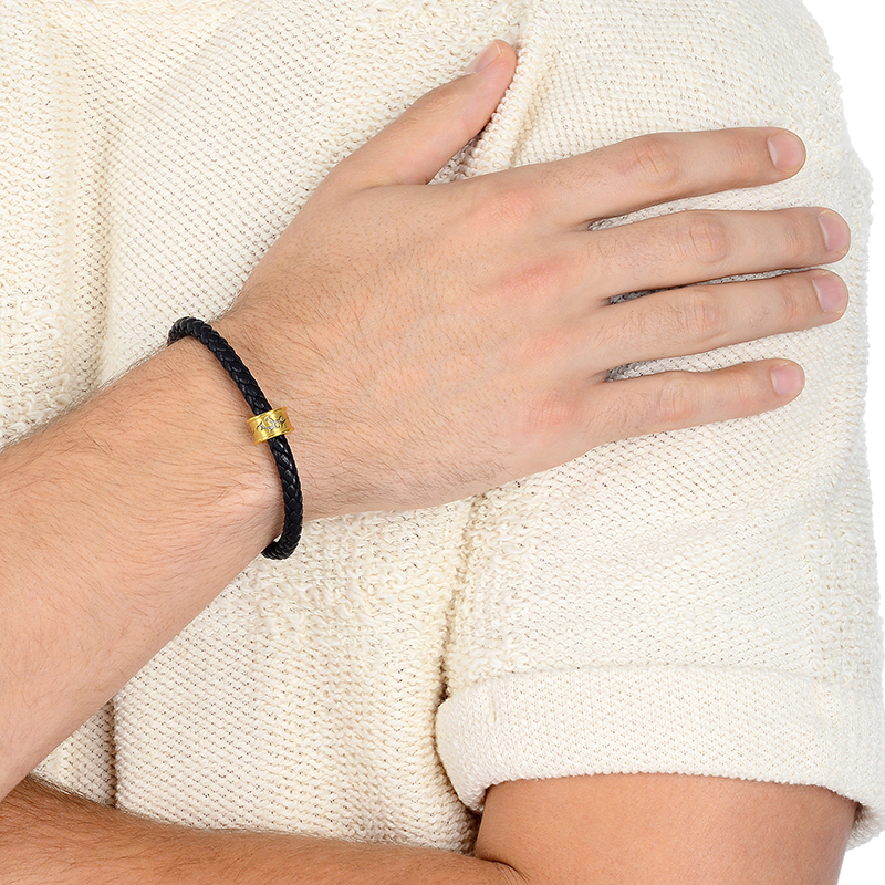 "刺青系列" 足金串饰 - 勇气 男女转运珠(需另外加购xl加粗版手绳)