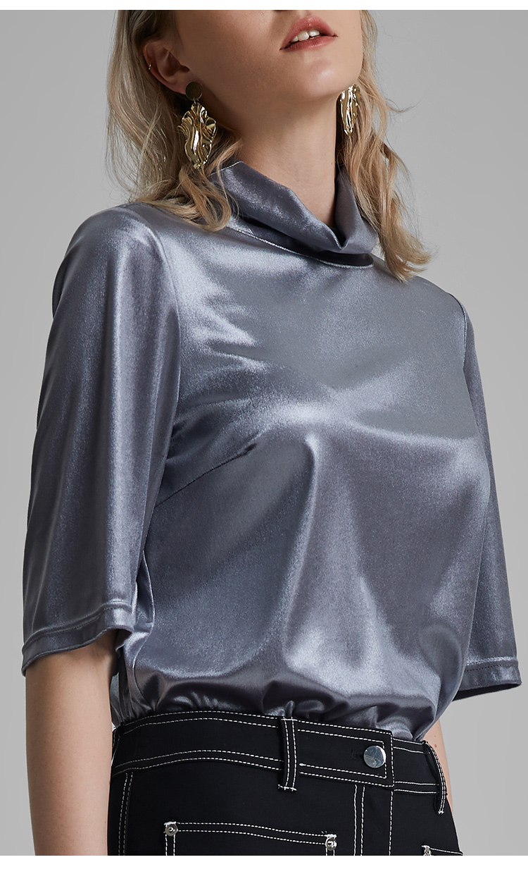 vvanderlust/vvanderlust银色丝绒上衣女士长袖t恤s19aw-t08v【北京