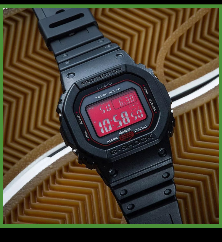 卡西欧casio明星同款g-shock血鹤屏红黑系列运动手表男ga-700ar-1/gw