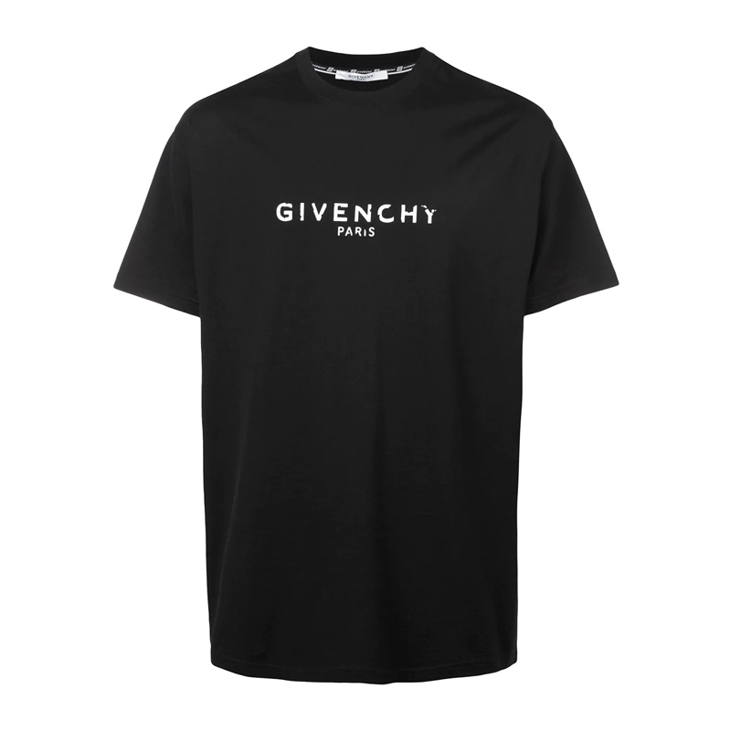 【20春夏新款】givenchy/纪梵希 paris仿旧logo超大款t恤 bm70kc3002