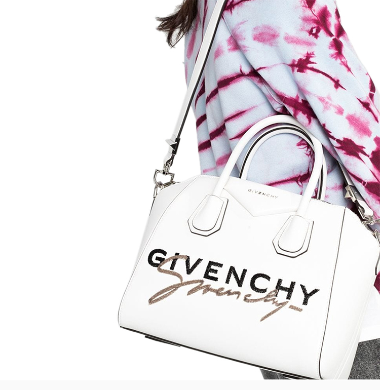 givenchy/纪梵希 20春夏 女士牛皮logo标识单肩包斜挎包手提包
