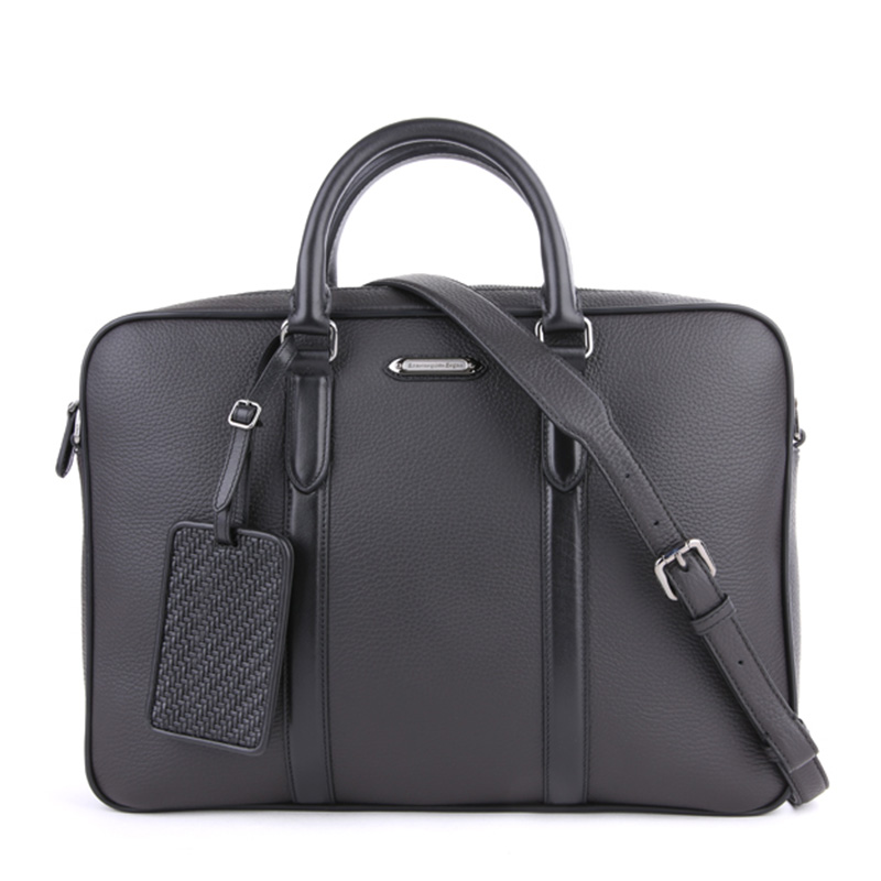 ermenegildo zegna/杰尼亚 男士牛皮休闲百搭单肩手提包 ms08-toec