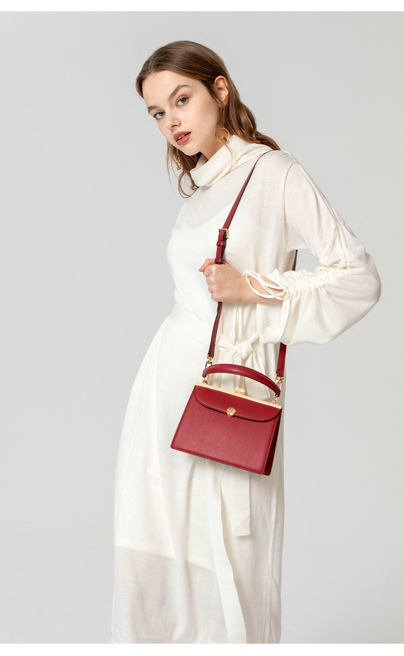 vanessa hogan/vanessa hogan vh女士时尚秋冬大气百搭牛皮手提包个性