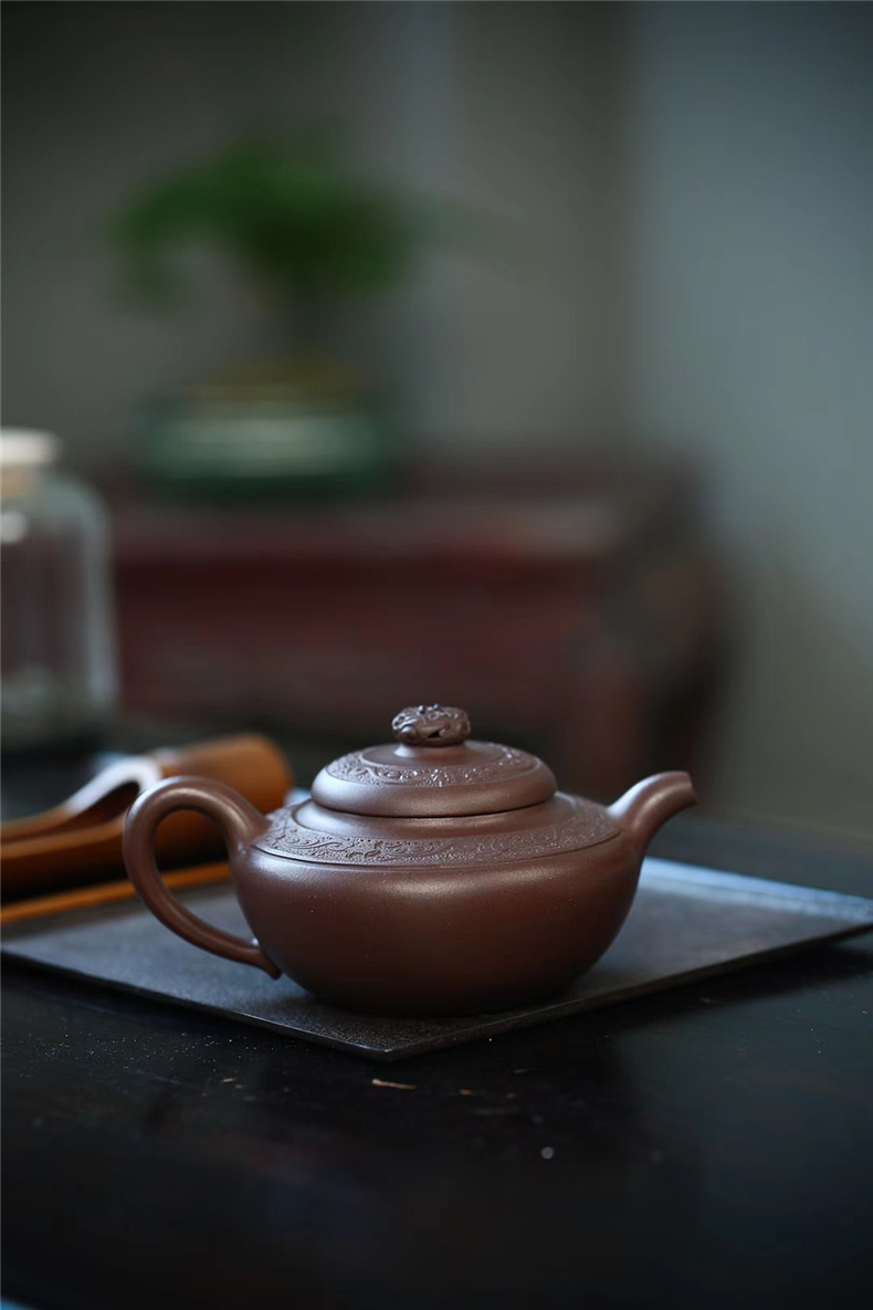 fanj/梵匠 『福禄寿喜』 宜兴紫砂壶茶壶 张伟军老师全手工作品 原矿