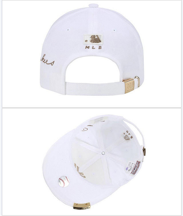 mlb美职棒 帽眉铁角 帽子棒球帽 休闲百搭男女款 可调节鸭舌帽