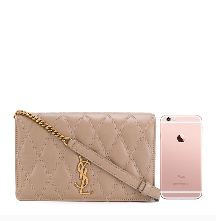 saint laurent paris/圣罗兰 20春夏 女士小羊皮经典ysl标识时尚风琴