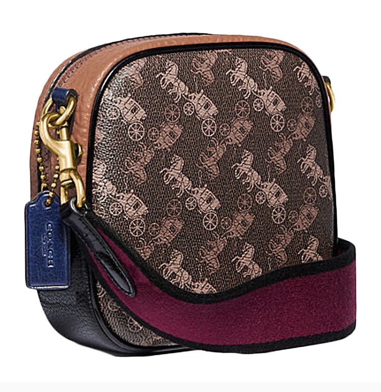 coach/蔻驰 【20春夏新款】ss20专柜款 kat系列 女士皮质拼色马车图案