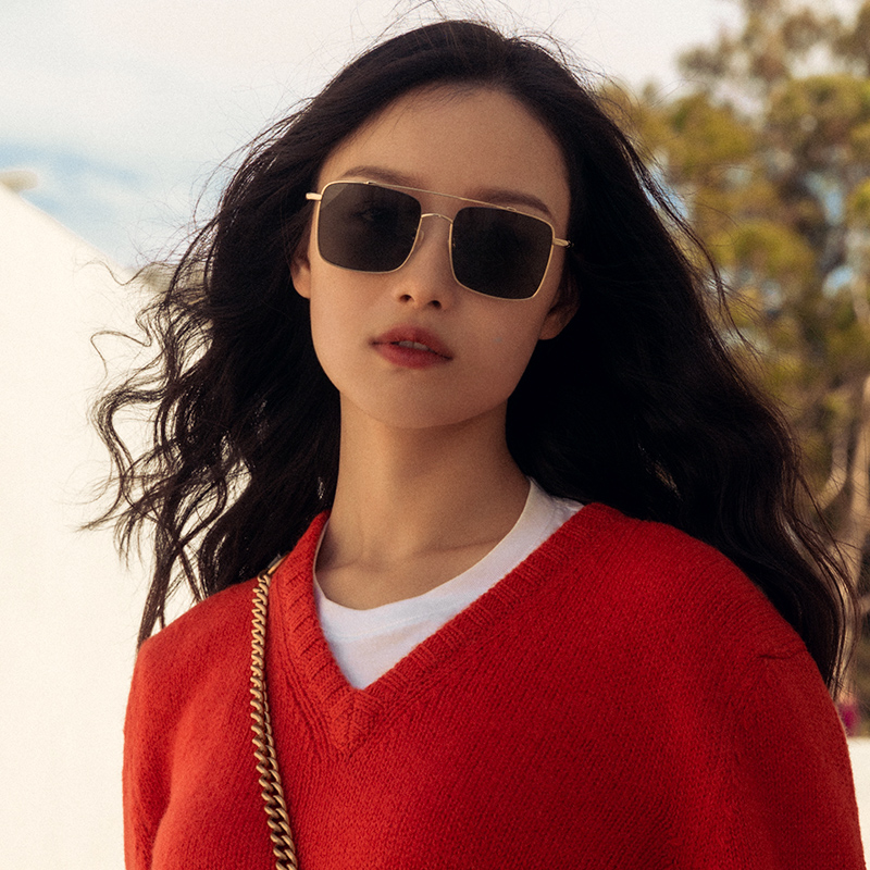 gucci/古驰太阳镜男女款时尚方框墨镜倪妮明星同款古奇防紫外线眼镜gg