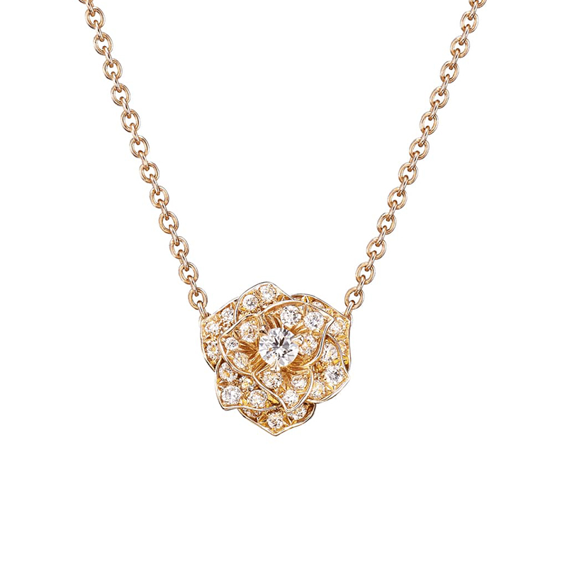 【piaget伯爵 项链】【包税】piaget/伯爵 经典款rose玫瑰系列 18k金