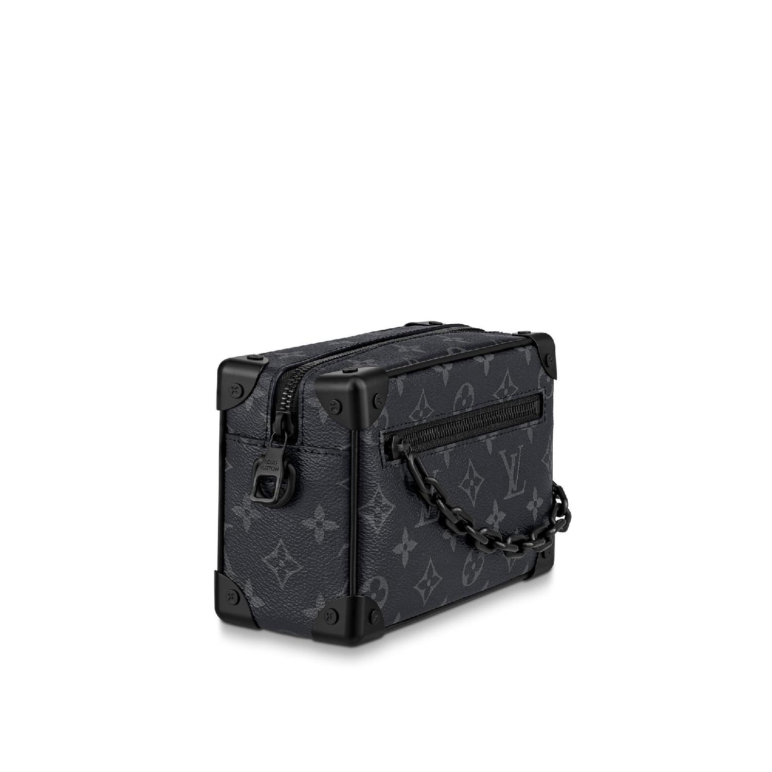 louis vuitton(路易威登) mini soft trunk 黑老花斜挎包