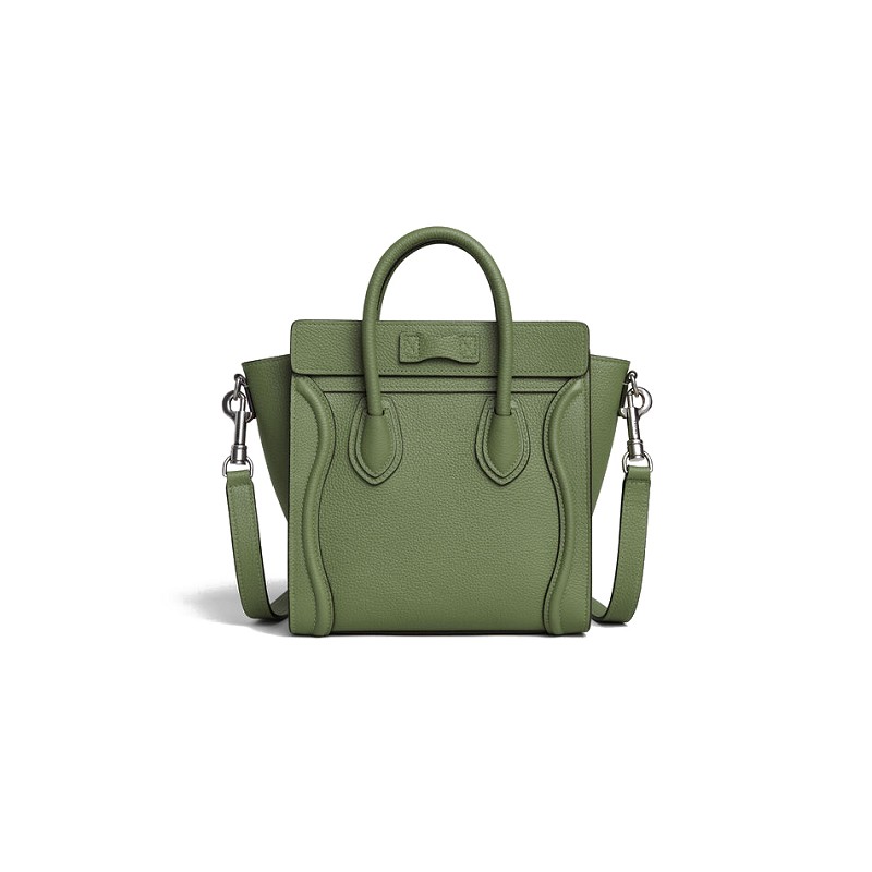 【包税】celine/赛琳 2020早春新色 经典款miniluggage 女士卡其绿