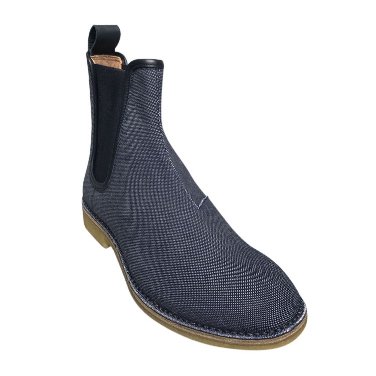 bottega veneta/葆蝶家 男士牛仔布切尔西靴子短靴 f