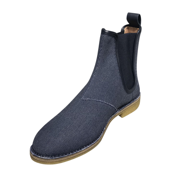 bottega veneta/葆蝶家 男士牛仔布切尔西靴子短靴 f