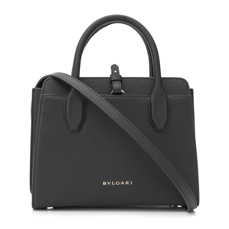 bvlgari/宝格丽 alba 2019新款女士粒面小牛皮单肩斜挎手提包 282597